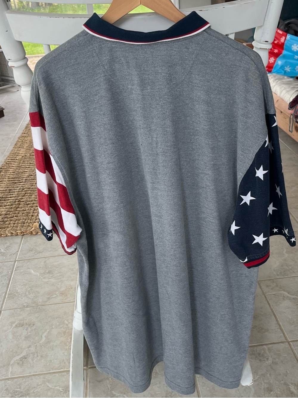 RedHead Brand Co Patriotic Polo Shirt 🇺🇸 Americana Golf Polo Size 2XL - Picture 4 of 7
